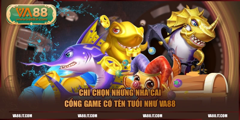 Chỉ chọn những nhà cái, cổng game có tên tuổi như VA88