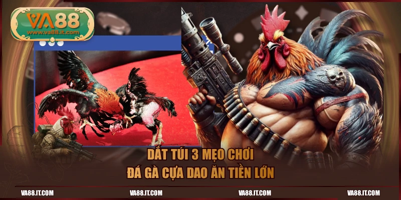 Dắt túi 3 mẹo chơi đá gà cựa dao ăn tiền lớn