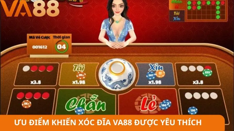 Ưu điểm khiến xóc đĩa VA88 được yêu thích